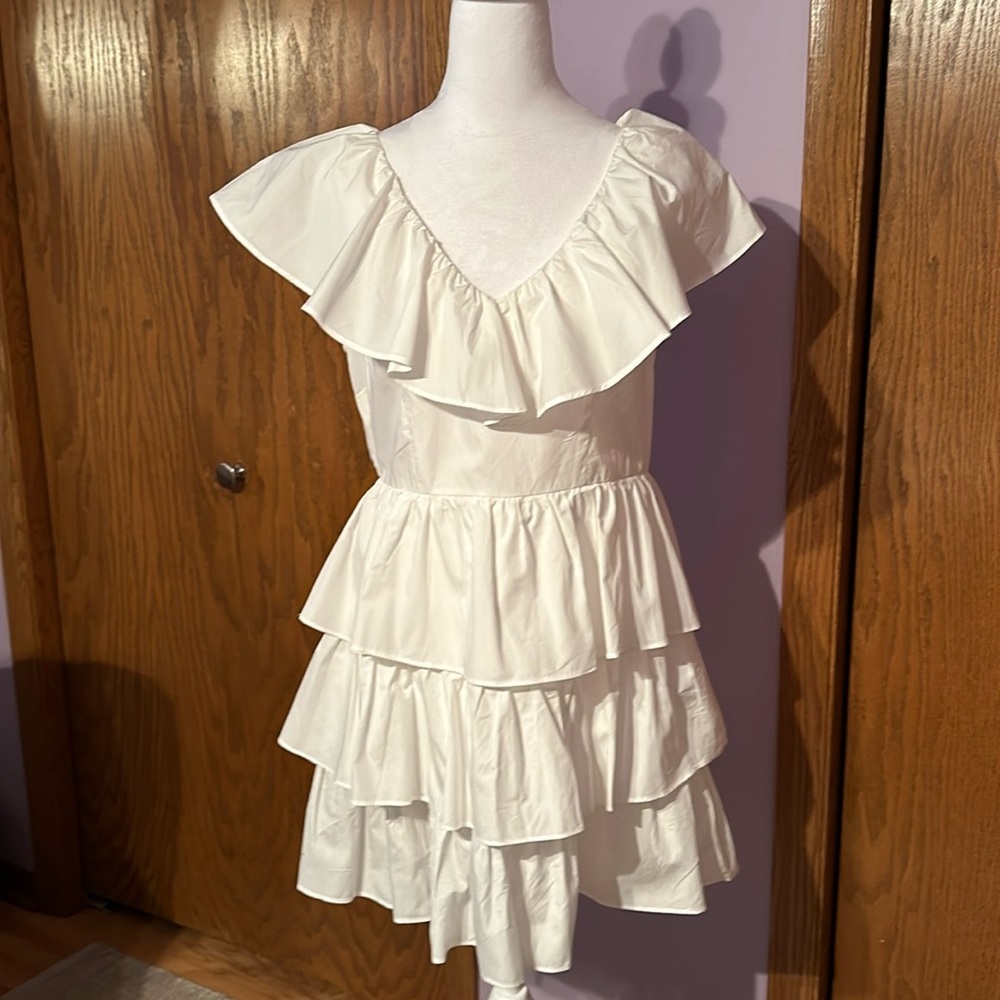 A New Day white dress size medium along with an A New Day pink purse.